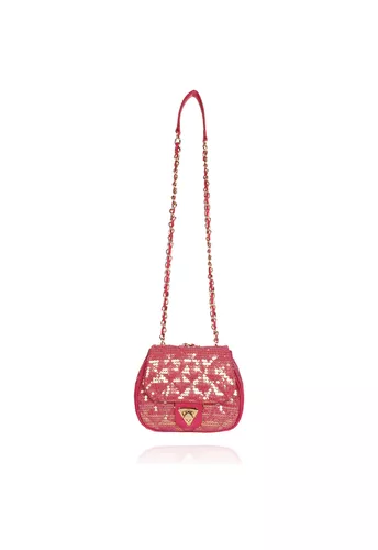 Bolsa Marilyn Petit Pink Paetê 