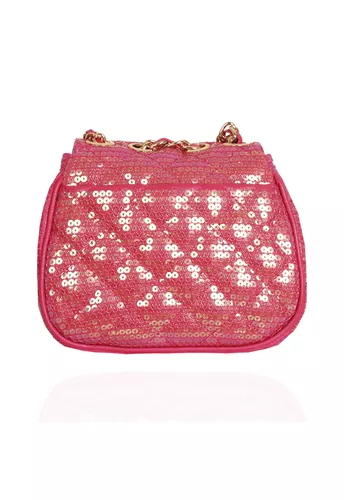 Bolsa Marilyn Petit Pink Paetê 