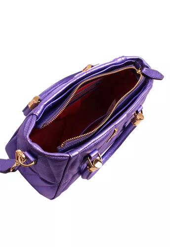 Bolsa Queen Petit Violeta Metalizado