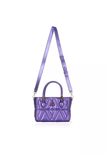 Bolsa Queen Petit Violeta Metalizado