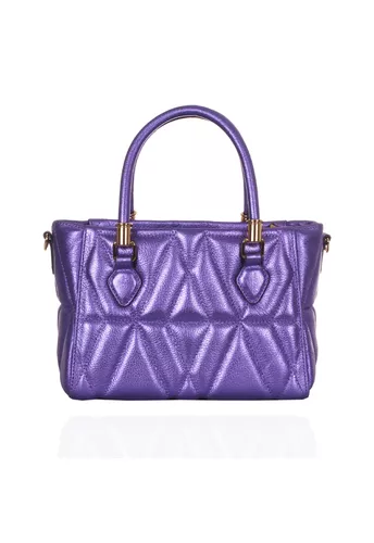 Bolsa Queen Petit Violeta Metalizado