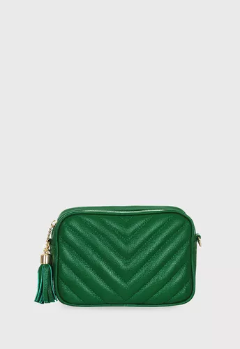 Bolsa Mini Lobby Couro Verde Bandeira | CAMPEZZO