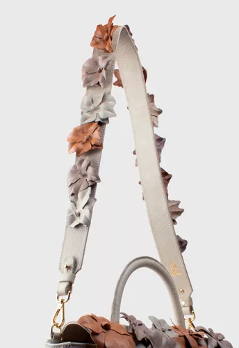 Alça Flora Off white, Fendi e Areia