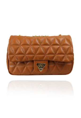 Bolsa Nina Petit Couro Caramelo