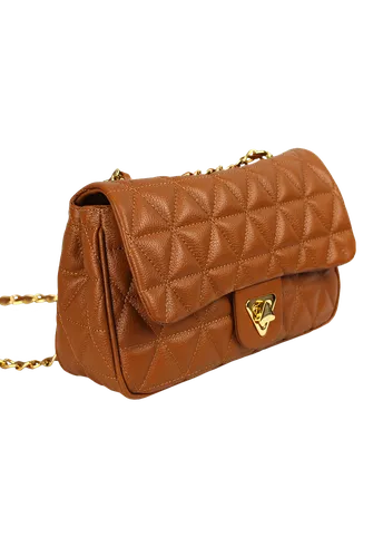 Bolsa Nina Petit Couro Caramelo