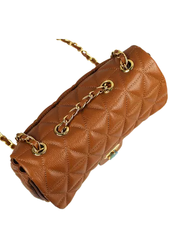 Bolsa Nina Petit Couro Caramelo