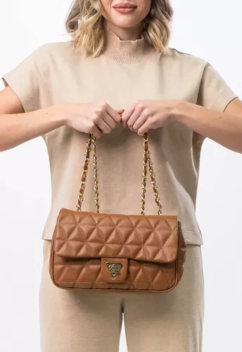 Bolsa Nina Petit Couro Caramelo