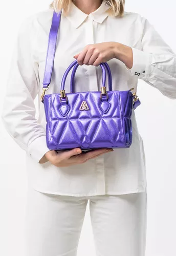 Bolsa Queen Petit Violeta Metalizado