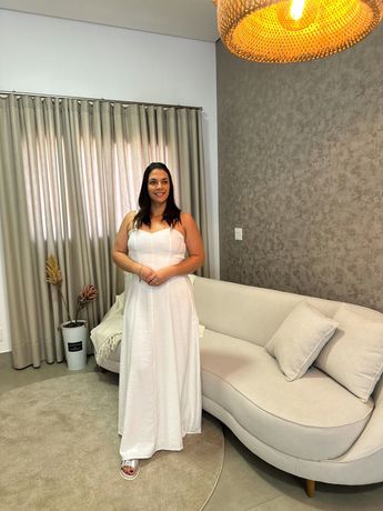 Vestido Abgail Branco - 2486 - Rebeca Azevedo