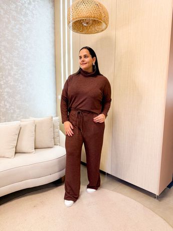 Conjunto Monice Marrom - 2894 - Rebeca Azevedo