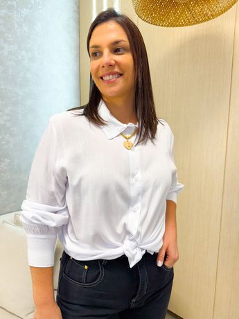 Camisa Taina Branca - 2904 - Rebeca Azevedo
