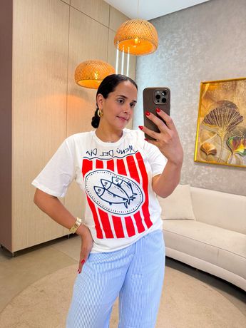 T shirt Sardinha Del Dia - 8133 - Rebeca Azevedo