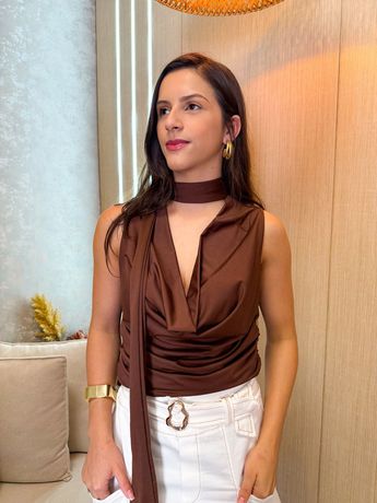 Blusa Laura Rosa - 8157 - Rebeca Azevedo