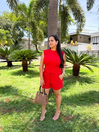 Conjunto Helo Vermelho Regata - 8168 - Rebeca Azevedo