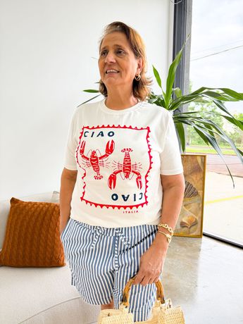 T shirt Lagosta - 8189 - Rebeca Azevedo