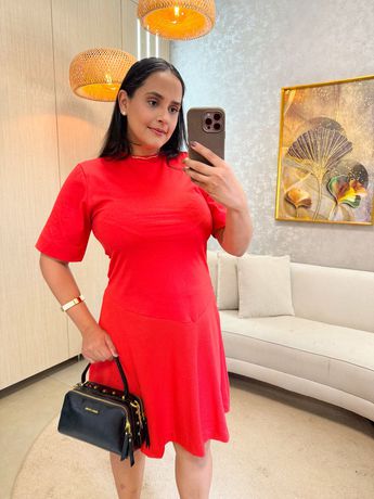 Vestido Kiara Melancia - 8037 - Rebeca Azevedo