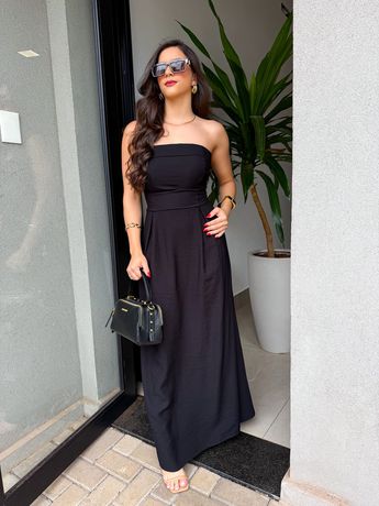 Vestido Zoe Preto - 8058 - Rebeca Azevedo