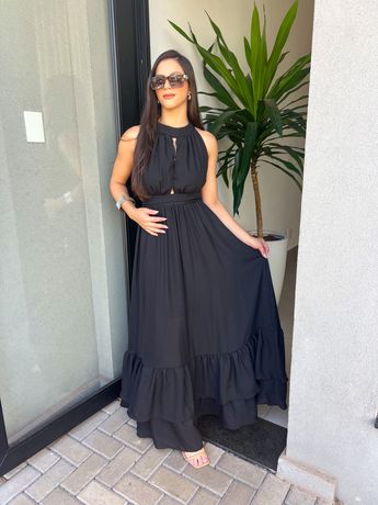 Vestido Nathalia Preto - 8060 - Rebeca Azevedo