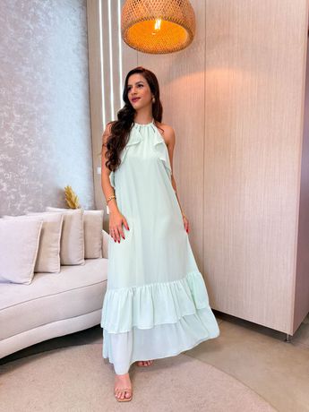 Vestido Aine Verde - 8013 - Rebeca Azevedo