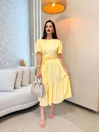 Conjunto Bel Amarelo - 7016 - Rebeca Azevedo