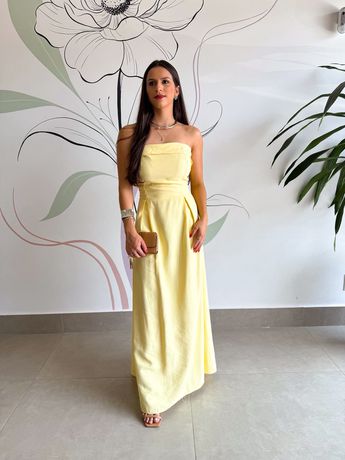 Vestido Zoe Amarelo - 7071 - Rebeca Azevedo