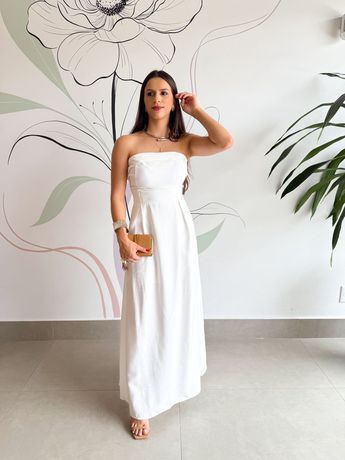 Vestido Zoe Branco - 7072 - Rebeca Azevedo