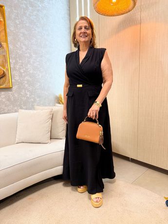 Vestido Cecília Preto - 7062 - Rebeca Azevedo