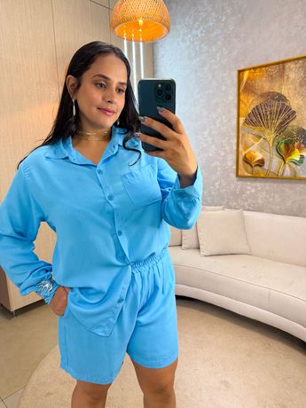 Conjunto Rani Azul - 6066 - Rebeca Azevedo