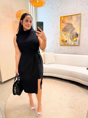 Vestido Marina Preto - 6081 - Rebeca Azevedo