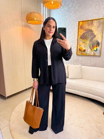 Conjunto Melissa Preto - 6009 - Rebeca Azevedo