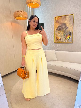 Conjunto Karina Amarelo - 6025 - Rebeca Azevedo
