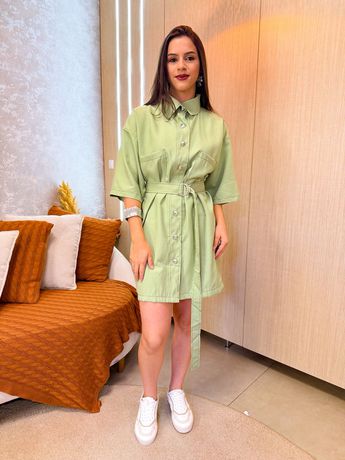Conjunto De Short e Camisa Vitória Verde - 3384 - Rebeca Azevedo
