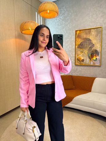 Blaser Poliana Rosa Bebê - 4002 - Rebeca Azevedo
