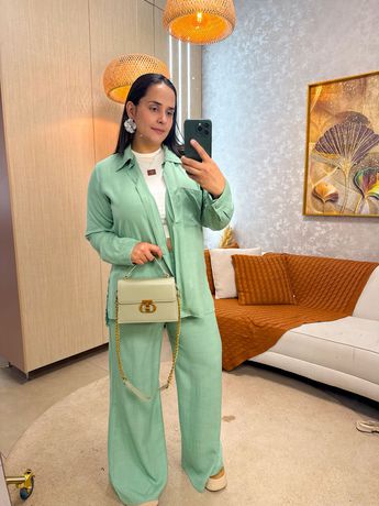 Conjunto Betina Verde - 3332 - Rebeca Azevedo