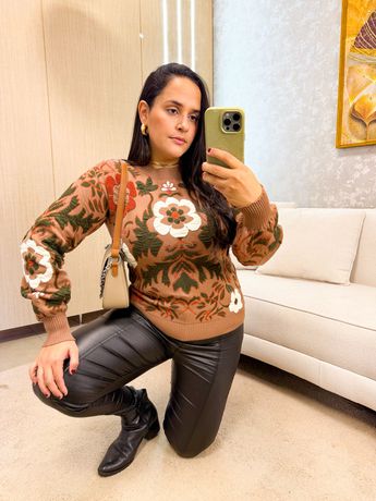 Tricot Premium Joia Marrom ( Pré Venda Envio dia 1... - Rebeca Azevedo
