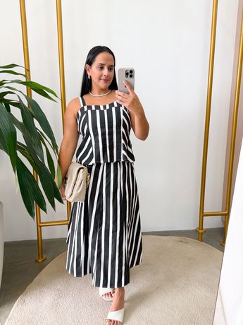 Conjunto Listra Paloma Preto - 8221 - Rebeca Azevedo