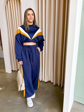 Conjunto Manu Azul - 8303 - Rebeca Azevedo