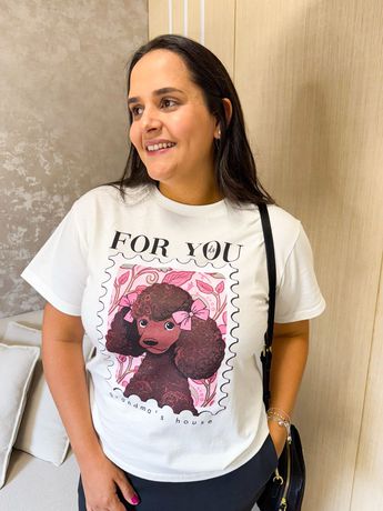 T shirt Poodle - 2847 - Rebeca Azevedo