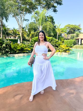 Vestido Bela Branco - 1346 - Rebeca Azevedo