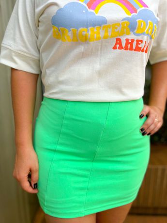 Short Saia Verde Menta - 158 - Rebeca Azevedo