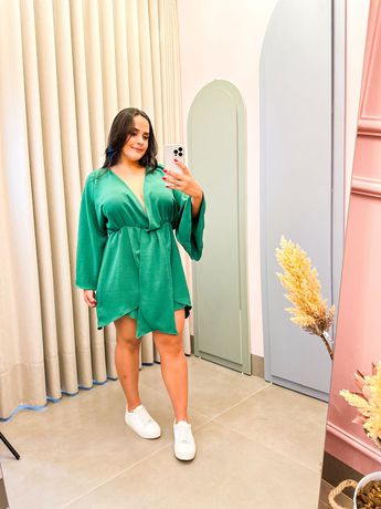 Vestido Aurora Verde - 1623 - Rebeca Azevedo