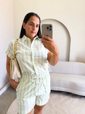 Conjunto Jordana Verde Oliva - 8244 - Rebeca Azevedo