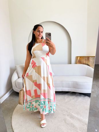 Vestido Sabrina Rosa - 8252 - Rebeca Azevedo