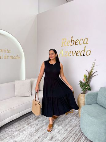 Vestido Bel Preto - 8271 - Rebeca Azevedo
