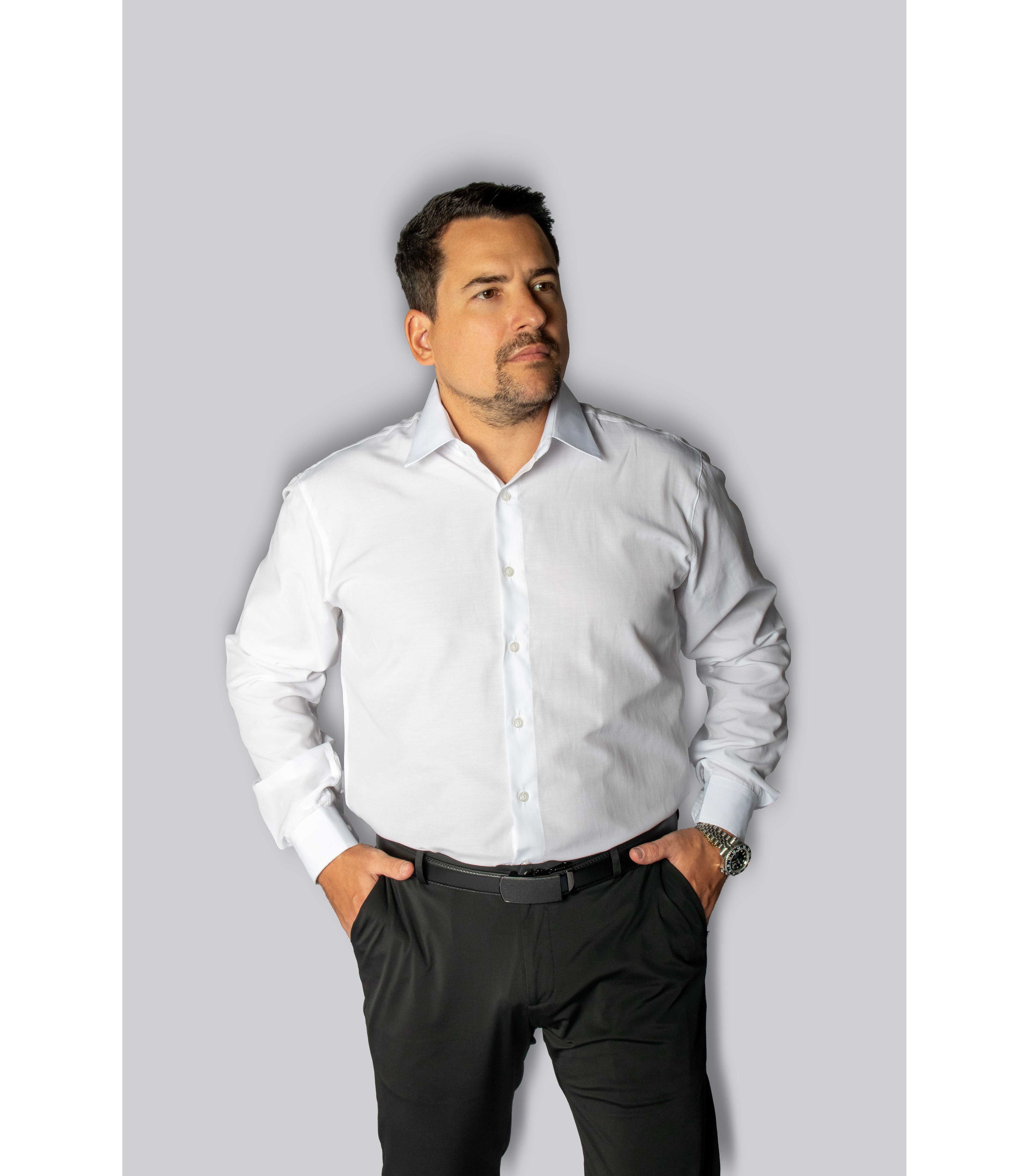 Camisa Social Branca Slim Manga Longa - King Terno - King Ternos