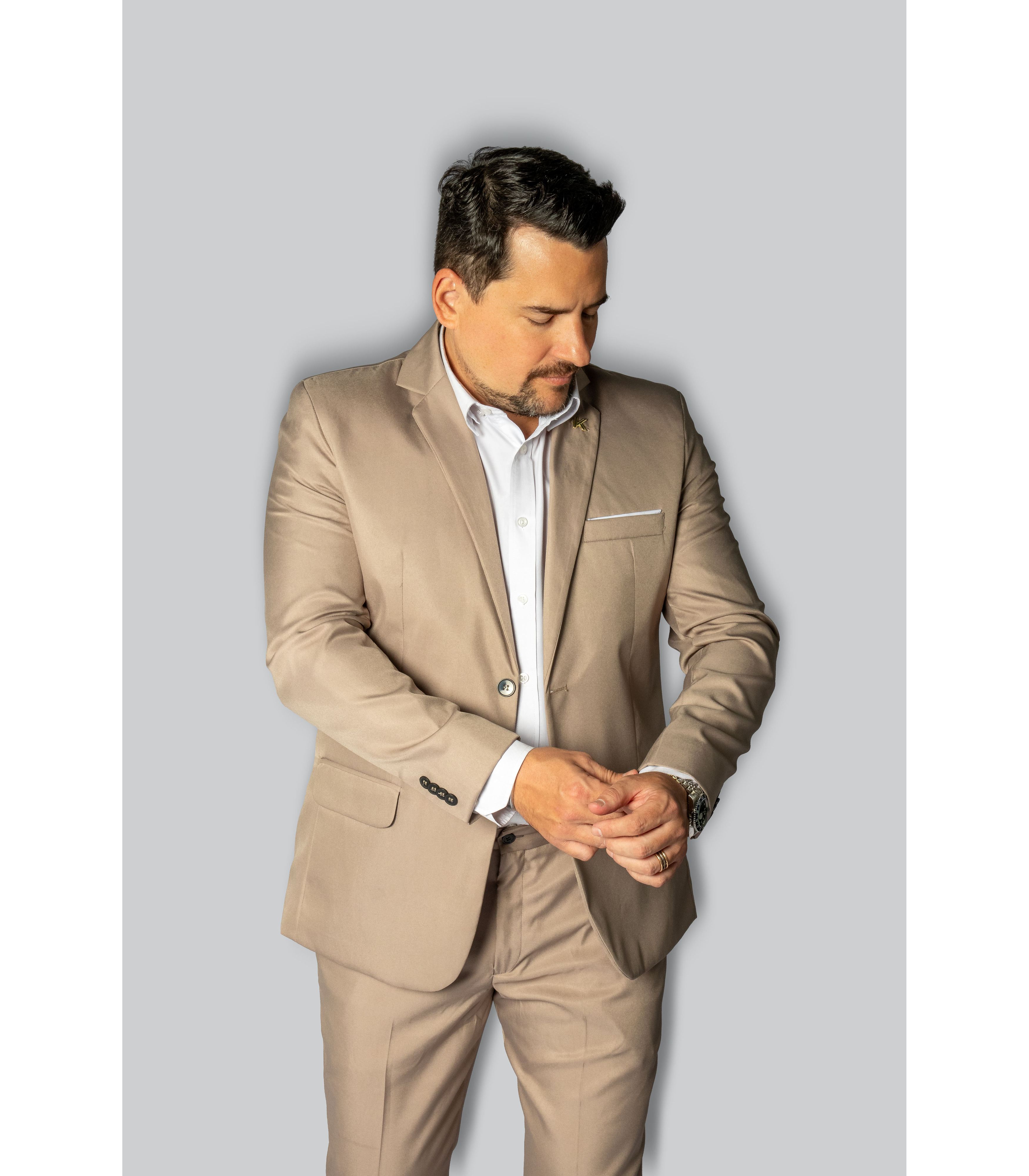 Costume Castor Slim em Gabardine - King Ternos
