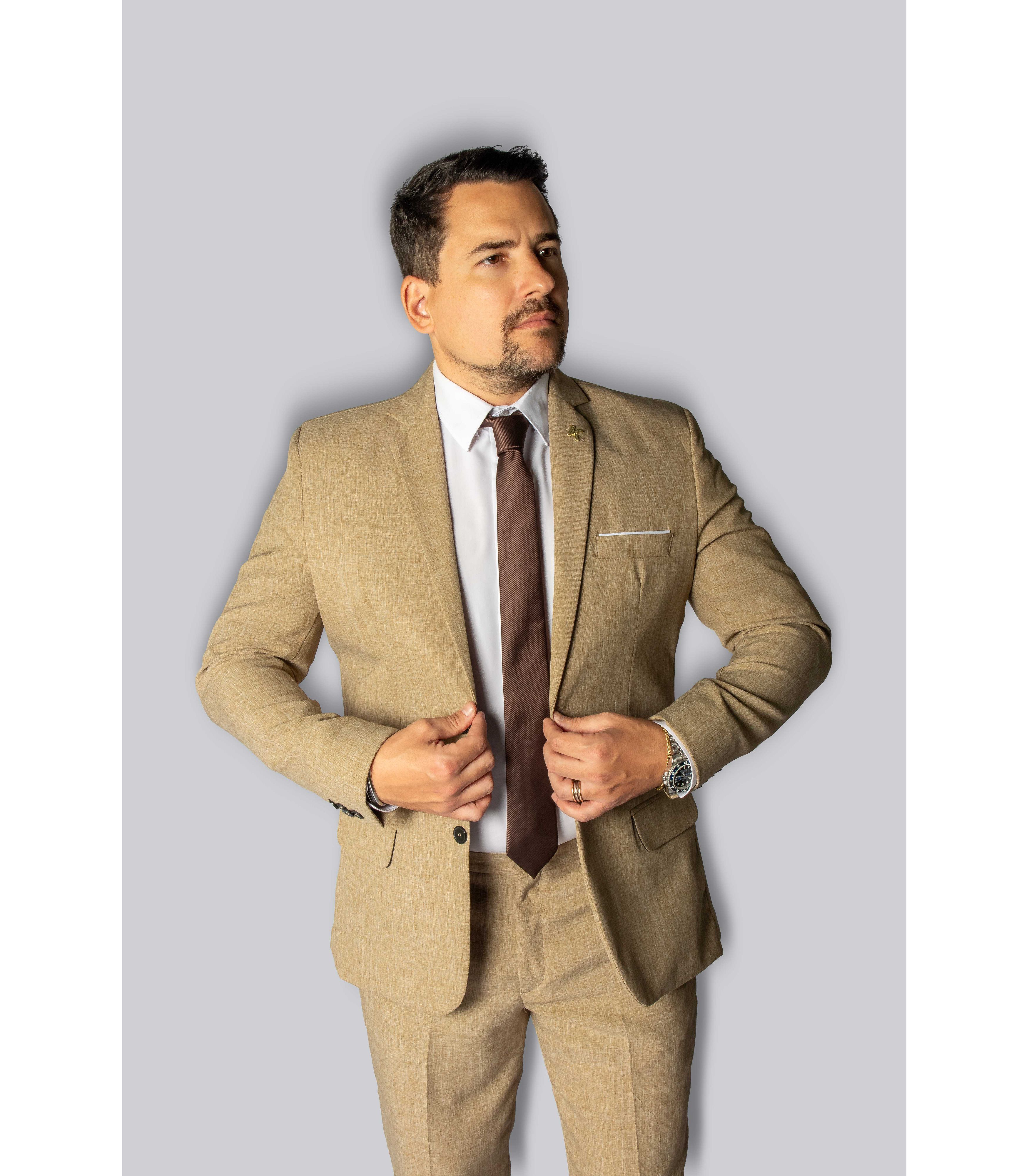 Costume Cappuccino Em Microfibra - King Ternos - King Ternos