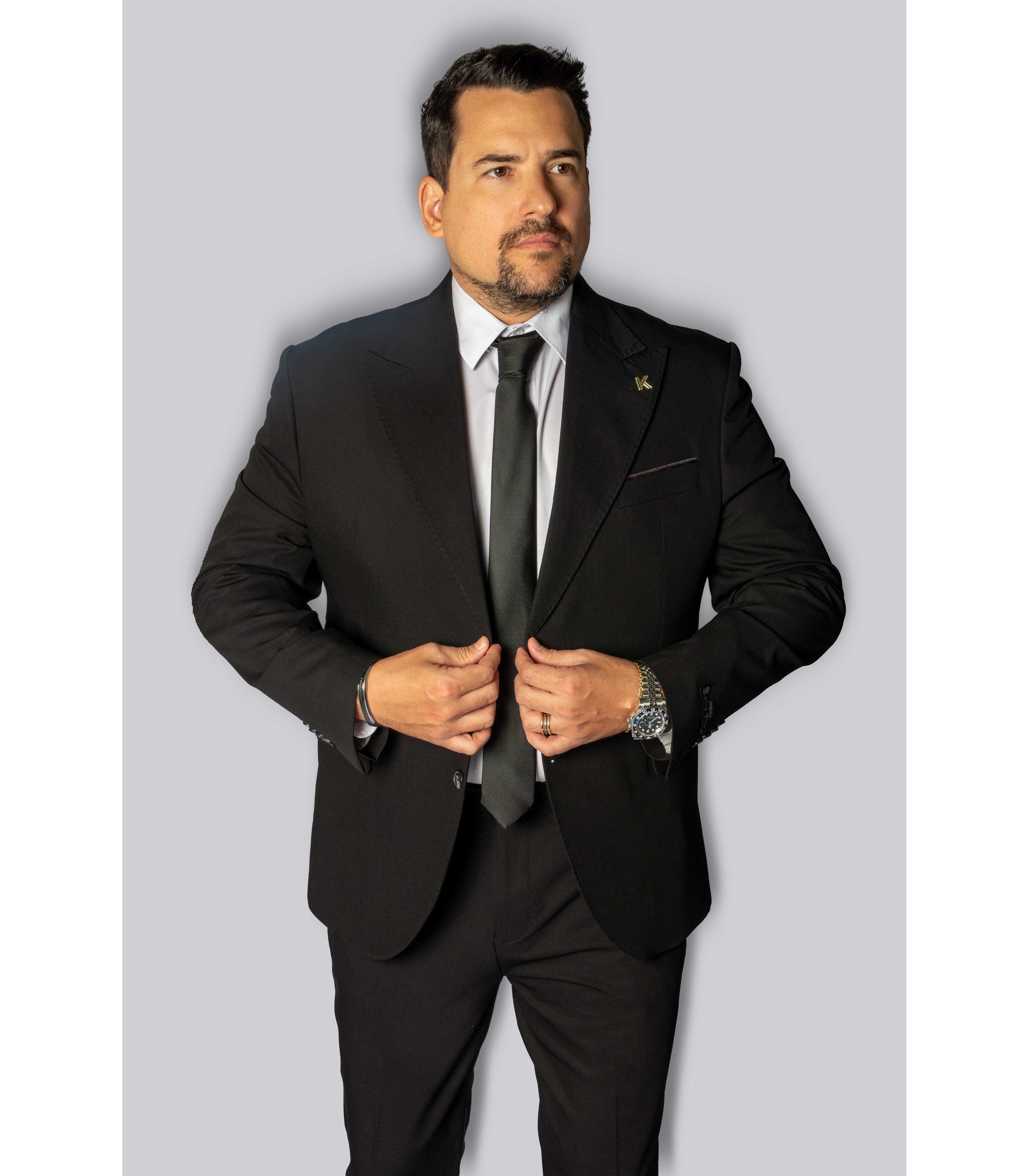 Costume Preto Slim em Poliviscose - Coleção Suíça ... - King Ternos