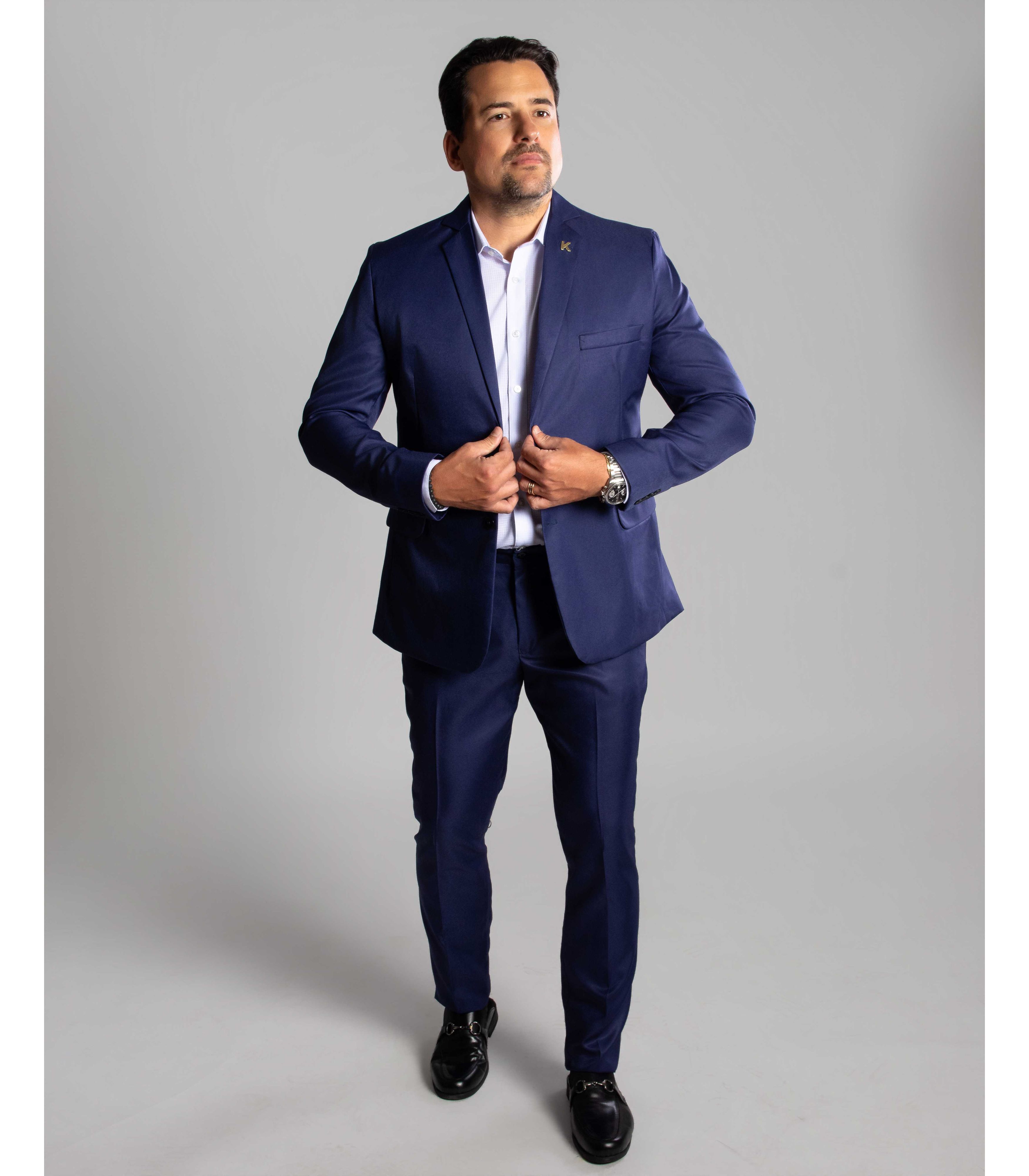 Costume Poliviscose AZUL - King Ternos