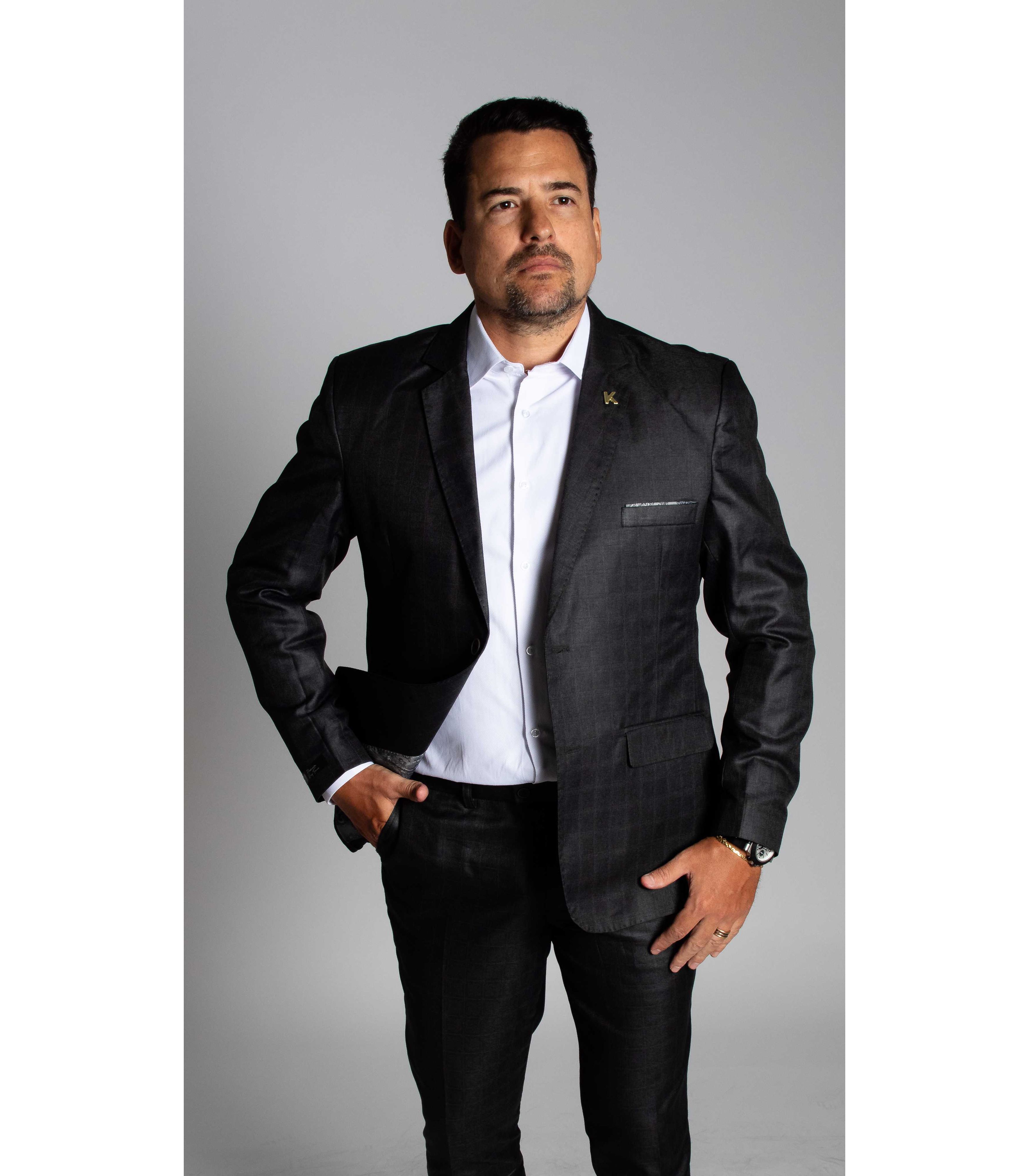Costume Charcoal Slim em Poliviscose - Coleção Tro... - King Ternos